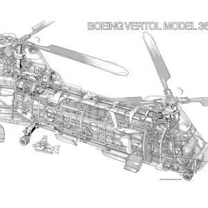 Boeing Vertol 360 Cutaway Drawing