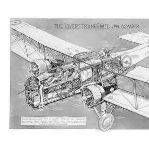 Boulton Paul P75 Overstrand Cutaway Drawing