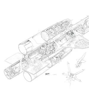 Bristol Bloodhound Cutaway Drawing