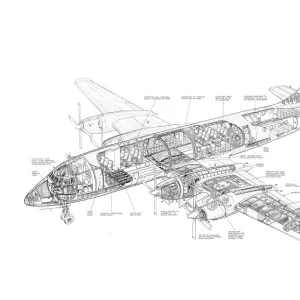 Bristol Britannia 300LR Cutaway Drawing