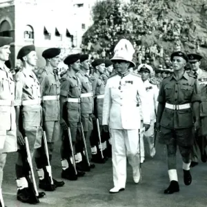British Army reviewed by govnor general in 1951 British Army reviewed by govnor general in 1951