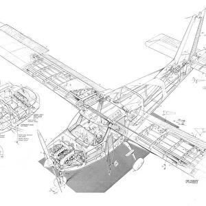 Britten Norman BN3 Cutaway Drawing