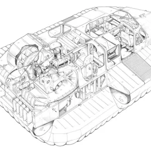 Britten Norman Cushioncraft CC-7 Cutaway Drawing