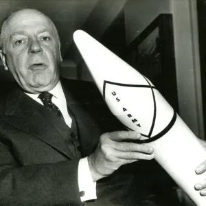 Brucker holding model of the Jupiter-C missile