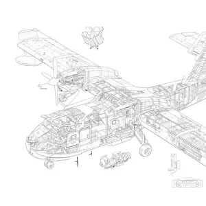Canadair CL-21st / 415 Cutaway Drawing