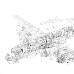 Canadair CL-28 Argus Cutaway Drawing