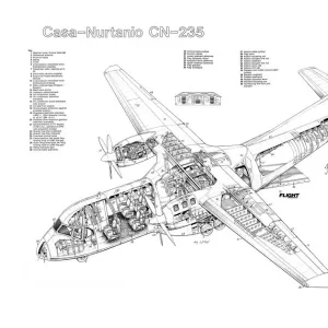 Casa Nurtanio CN235 Cutaway Poster