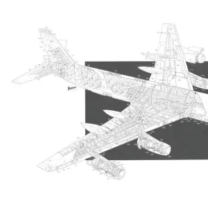 Convair 600 Cutaway Drawing