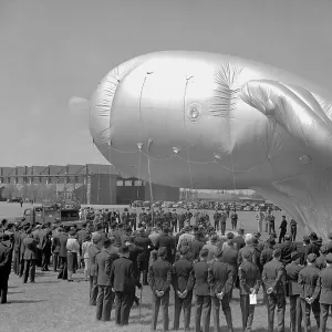 A demonstration of a Barrage Balloon