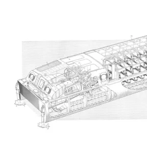 Denny D2 Hoverbus Cutaway Drawing