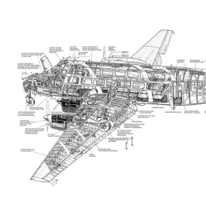 DH114 Heron Cutaway Drawing