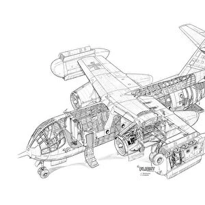 Dornier Do-31-E3 Cutaway Drawing