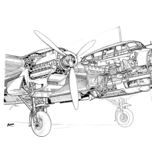 Dornier Do215 Cutaway Drawing