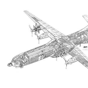 Douglas C-133 Cargomaster Cutaway Drawing