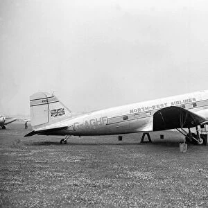 Douglas DC-3 North-West Airlines G-AGHF Croydon 1949 (c) The Flight Collection Not to be reproduced without permission