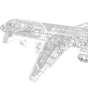 Douglas DC 9 Cutaway Drawing