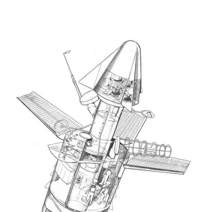 Douglas Space Station Cutaway Drawing