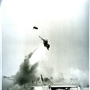 Ejector seat being tested