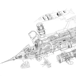 Embraer EMB-20IA Ipanema Cutaway Drawing