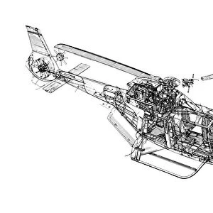 Eurocopter EC-120 Cutaway Drawing