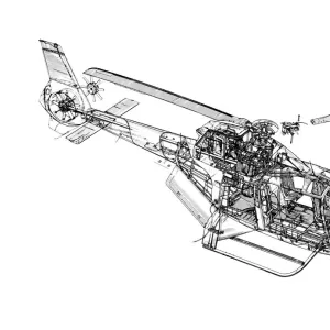 Eurocopter EC-120 Cutaway Drawing