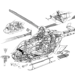 Eurocopter EC-135 Cutaway Drawing