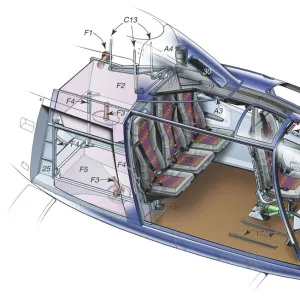 Eurocopter EC120 Cabin Cutaway Poster