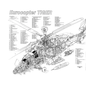 Eurocopter Tiger Cutaway Poster