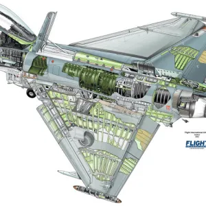 Eurofighter Typhoon Cutaway Drawing