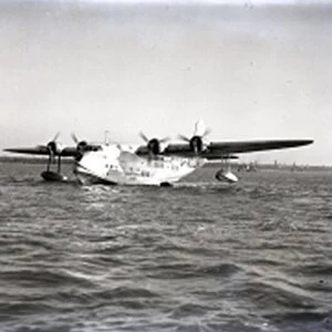 February: Imperial Airways began regular operation of Southampton-Alexandria services with C Class flying boats. The first service was by G-ADUW Castor. The aircraft had departed on 6 February but returned with oiled plugs; rough water prevented dep