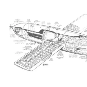 Fiesler V1 Flying Bomb Cutaway Drawing