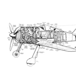 Focke Wulf FW190 Cutaway Drawing