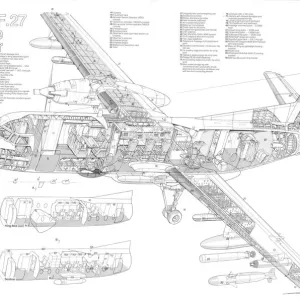 Fokker F. 27 Maritime Enforcer Cutaway Drawing