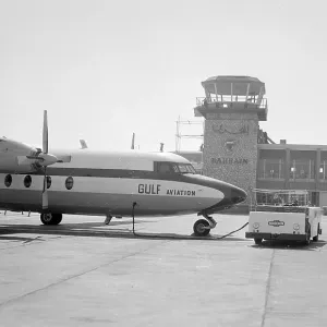 Fokker F27 Gulf Aviation at Bahrain 1972 (c) Flight The Flight Collection 020 8652 8888