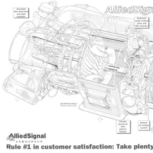 Garrett GTCP 131-9 APU Cutaway Drawing