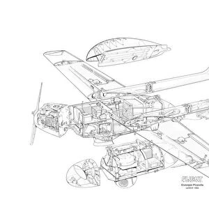 GEC Marconi Phoenix UAV Cutaway Drawing