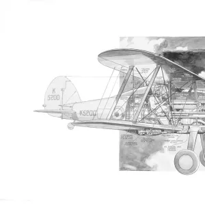 Gloster Gladiator cutaway drawing