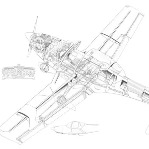 Grob G115 Cutaway Drawing