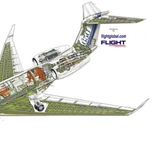 Gulfstream G650 cutaway