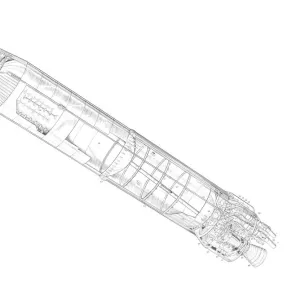 De Havilland Blue Streak Cutaway Drawing