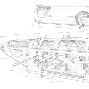 De Havilland Sprite Cutaway Drawing