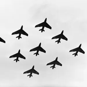 Hawker Hunter Formation 111 Sqn RAF SBAC 1959