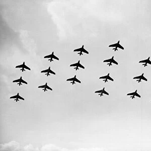 Hawker Hunter Formation 111 Sqn RAF SBAC 1961