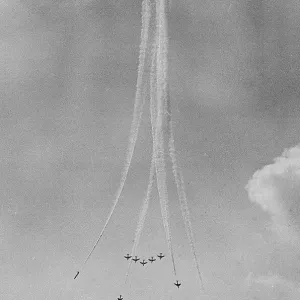 Hawker Hunter Formation 111 Sqn RAF SBAC 1963