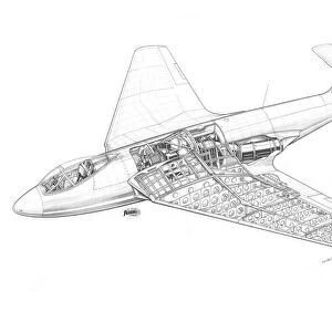 Hawker P1052 Cutaway Drawing