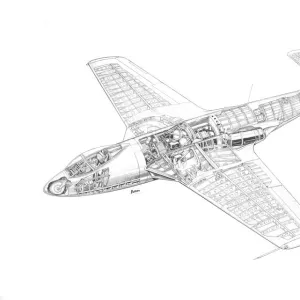 Hawker Seahawk Cutaway Drawing