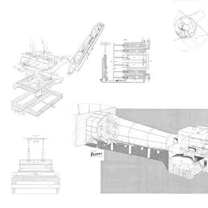 Hawker Siddeley V / stol wind tunnel Cutaway Drawing