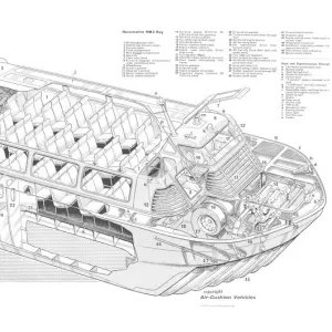 Hovermarine HM-2 Cutaway Drawing