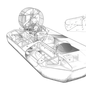 Hovermarine Hoverscout Cutaway Drawing