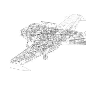 Hunting Jet Provost T1 Cutaway Drawing